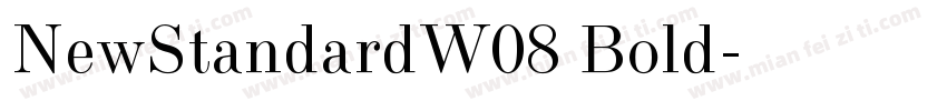 NewStandardW08 Bold字体转换